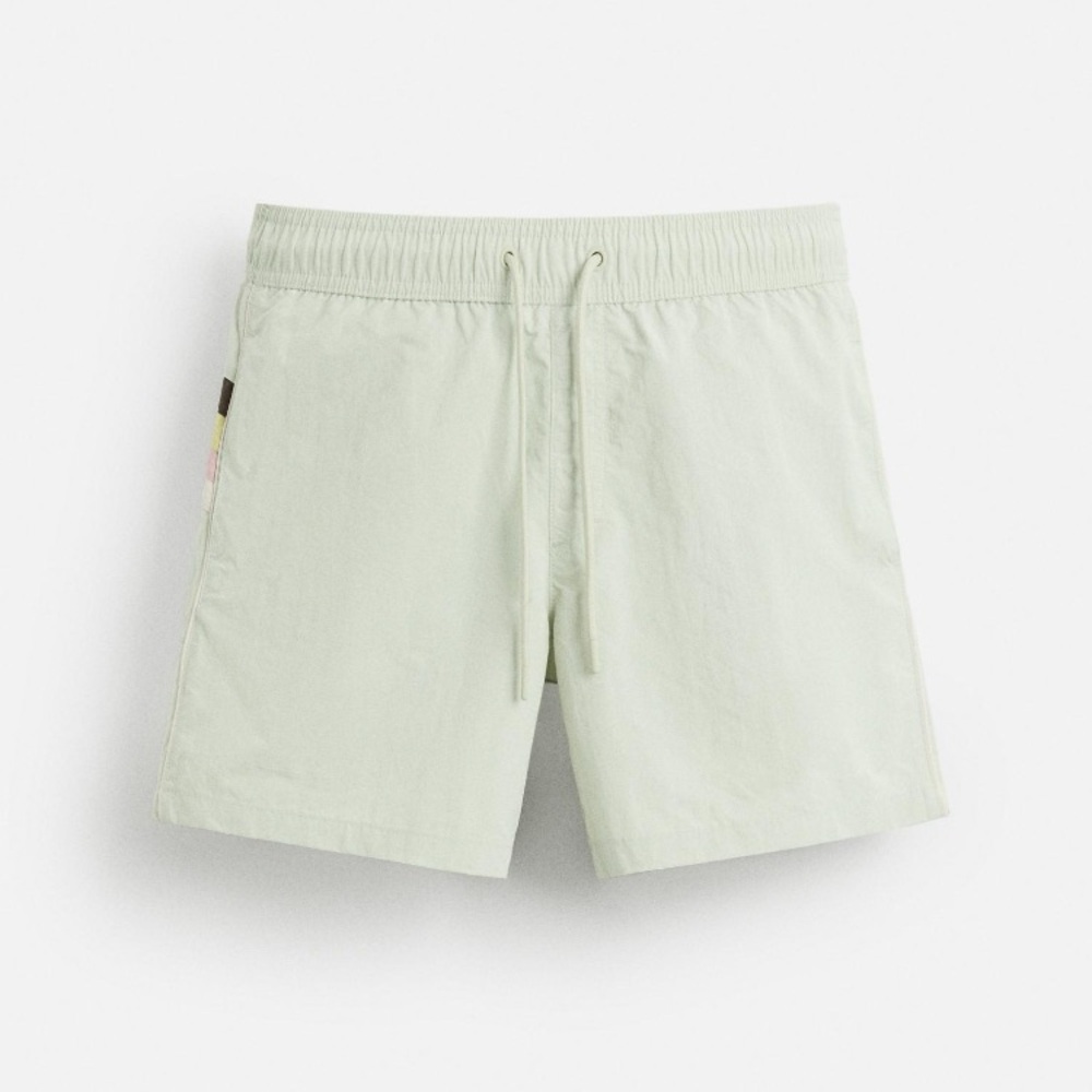 Zara Pastel Green Swim Trunks XL